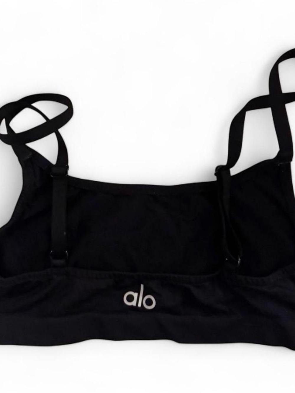 alo black seamless bralette